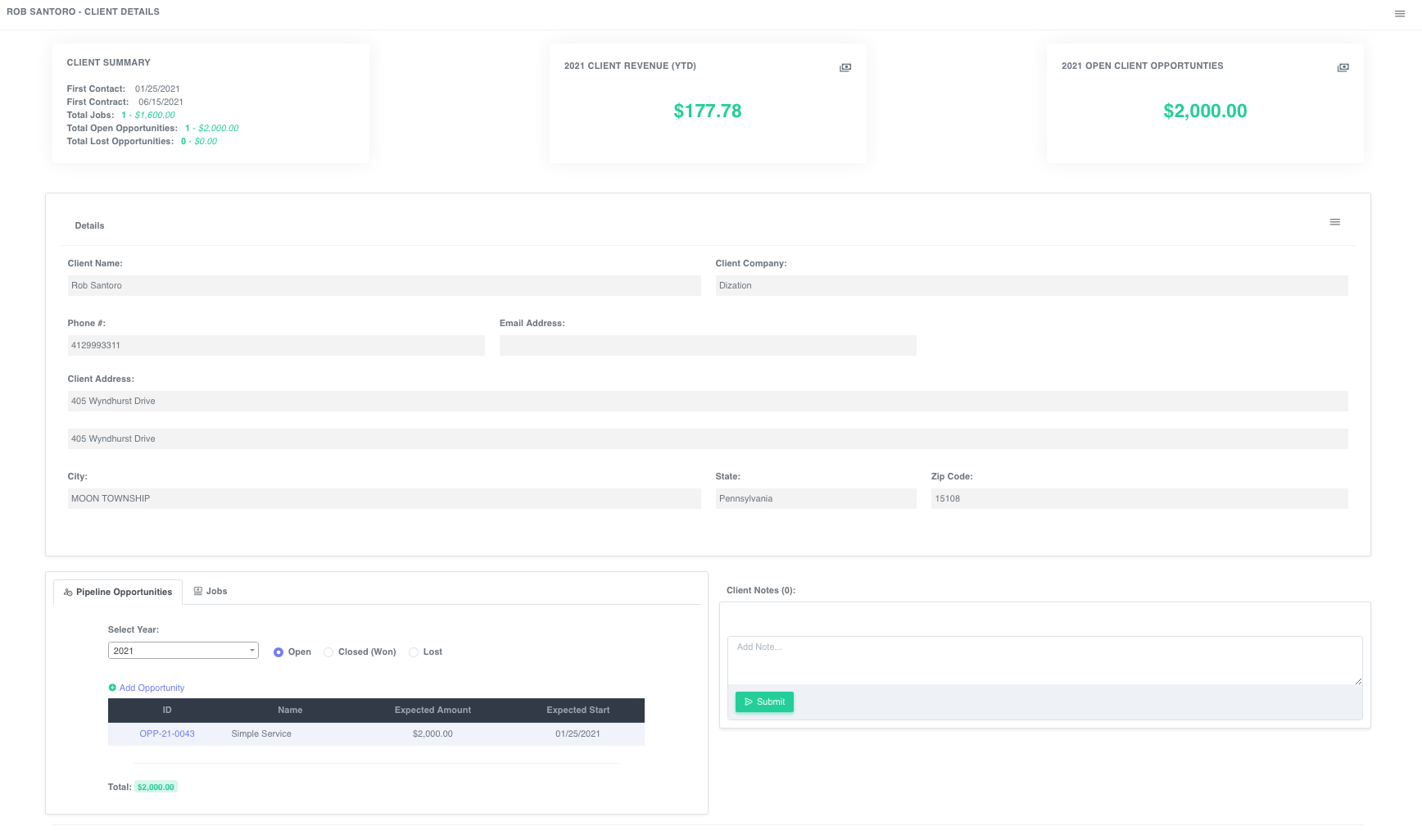 Customer Details